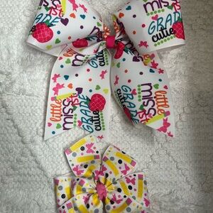 Colorful Kids Hair Bow Set